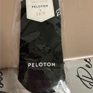 Peloton Black Grip Socks by Tavi Noir